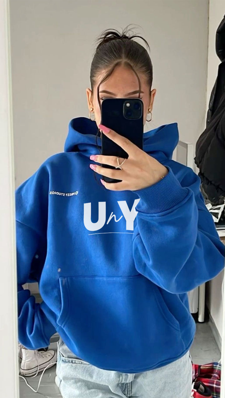 UnY Logo Hoodie in Blue