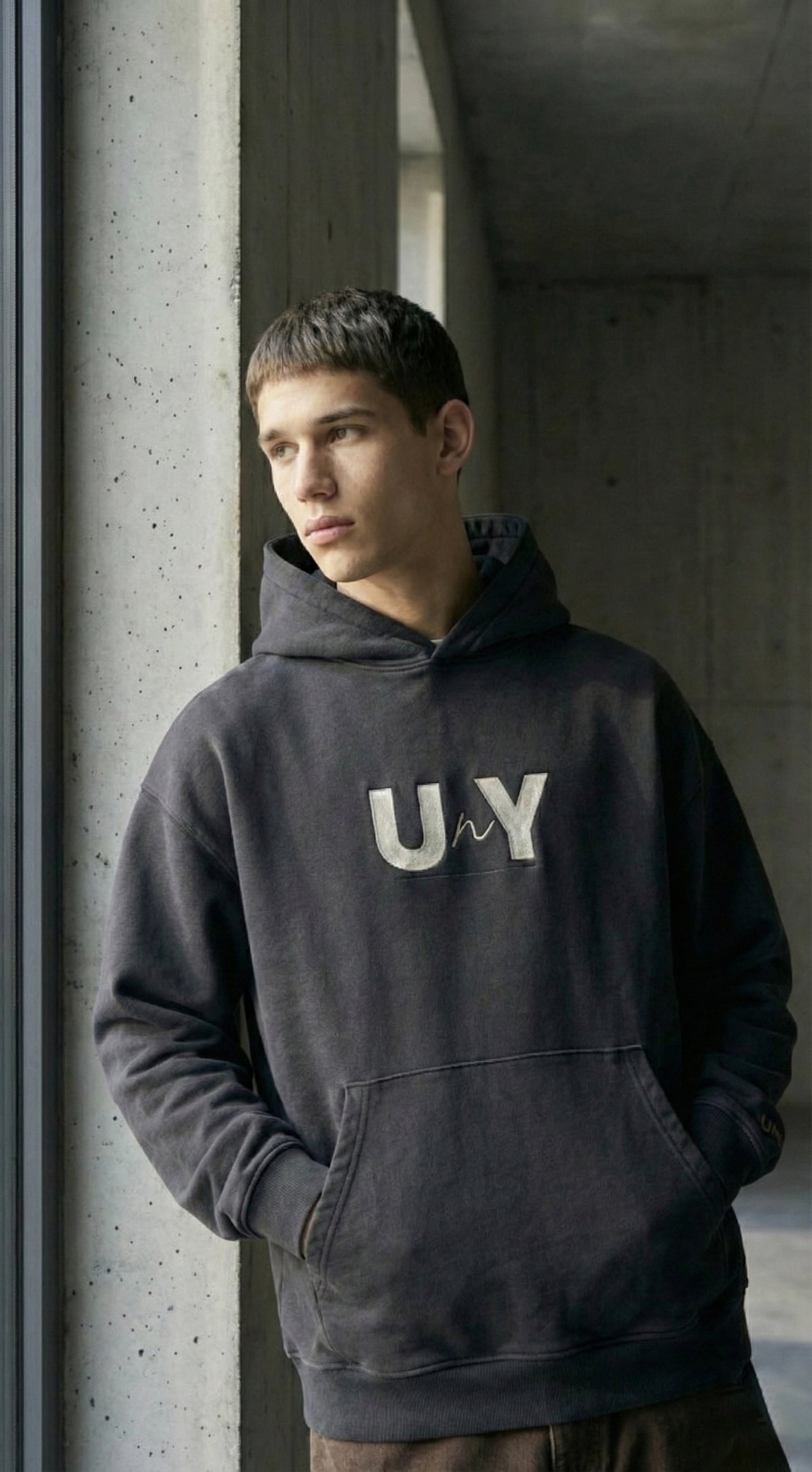 Premium UnY Black Hoodie - Unisex