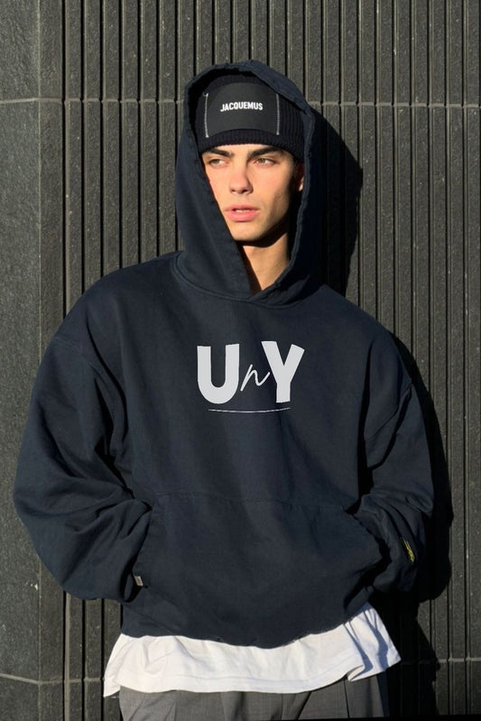 UnY Logo Hoodie Black